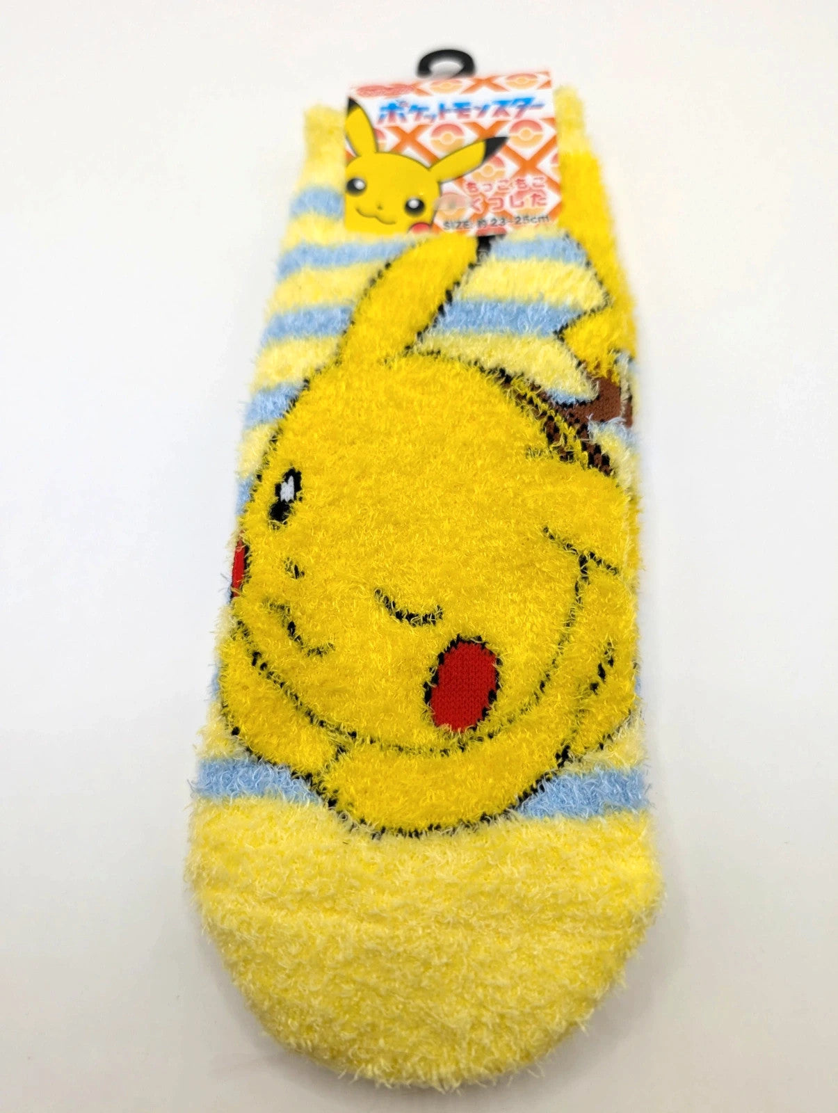 Adults UK Size 4-8 Pikachu Fluffy Pokémon Licensed Socks From Japan!