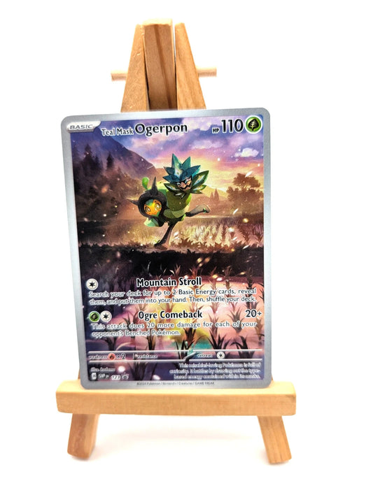 Teal Mask Ogerpon - SVP123 Black Star Promo Card (Pokemon) Illustration Rare