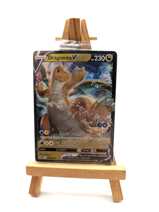 Dragonite V & VStar Pokemon GO SWSH235 SWSH236 Black Star Promo Card Sealed