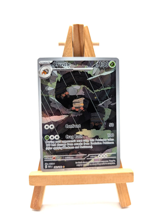 Pokemon TCG Crustle Holo Illustration Rare Card 183/182 Sv04: Paradox Rift