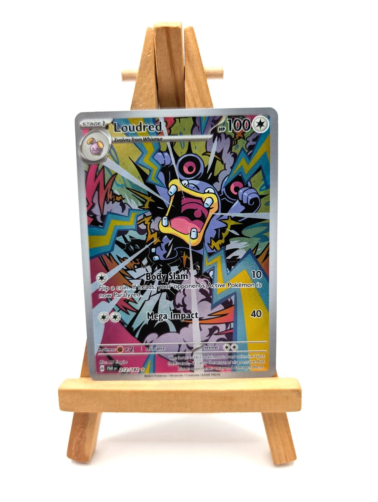 Loudred 212/182 Illustration Art Rare - Pokemon Paradox Rift