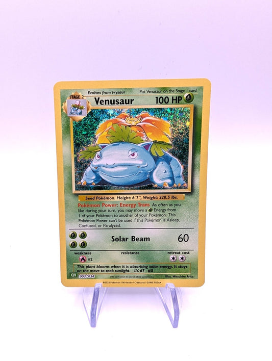 Venusaur - Classic Collection (CLV) - 003/034 - Holo Pokemon Card Mint