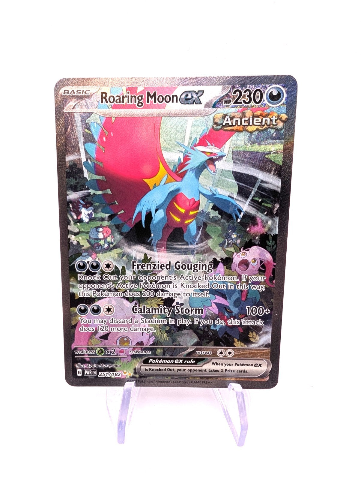 POKEMON TCG ROARING MOON EX 251/182 SPECIAL ILLUSTRATION RARE NM PARADOX RIFT