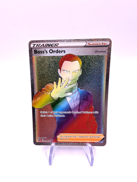 Pokémon TCG Boss’s Orders 200/192 Rainbow Full Art Rebel Clash