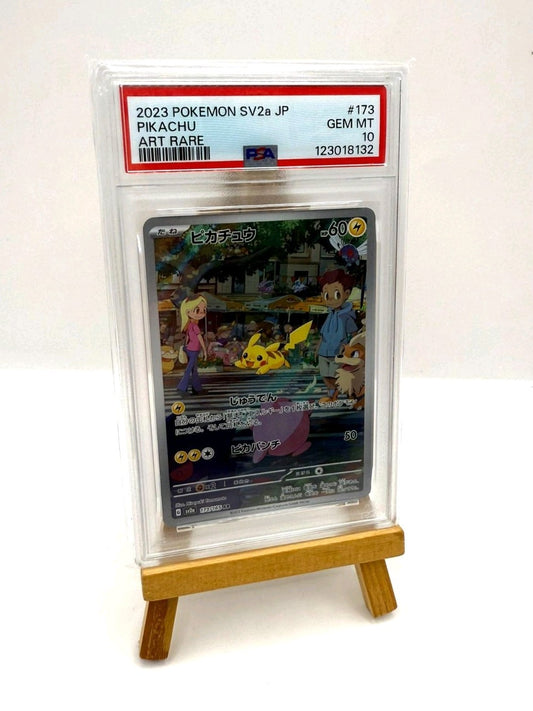 Pikachu PSA 10 Graded Pokemon 151 sv2a AR 173/165 Japanese Pokemon Card