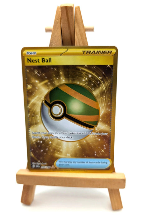 Pokémon TCG Nest Ball 255/198 Gold Holo Scarlet Violet Base Set