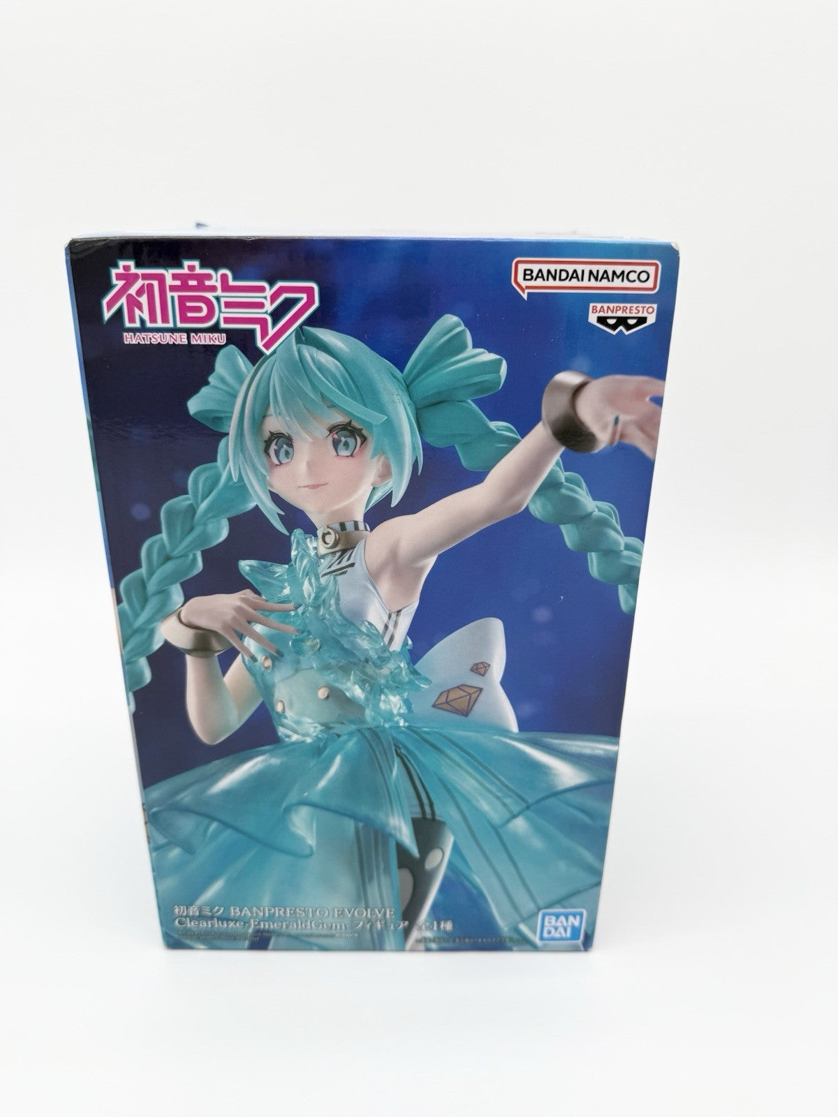 Hatsune Miku Banpresto Evolve Clearluxe Emerald Gem Figurine Official