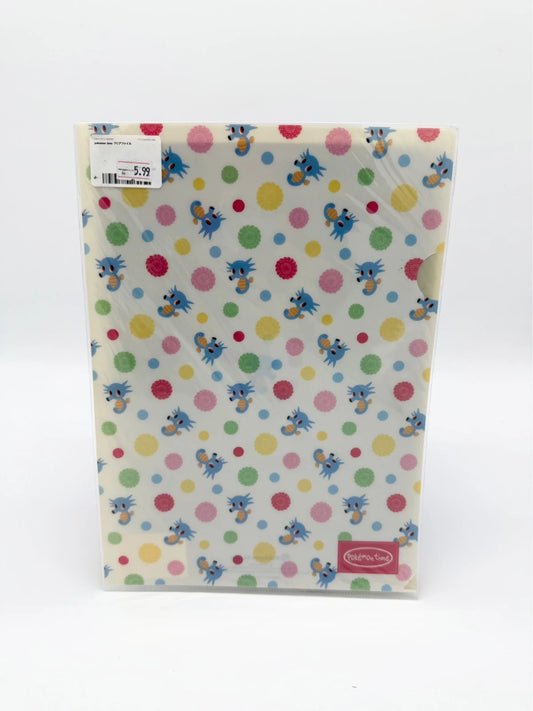 Pokémon Time A4 Clear File Holder Horsea Polka Dot Design