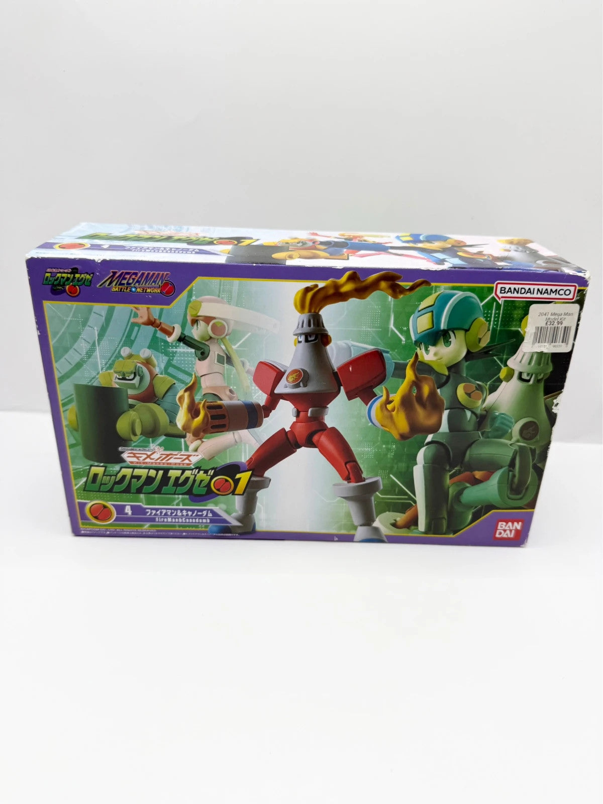 Megaman Battle Network Fireman & Canodumb Playset