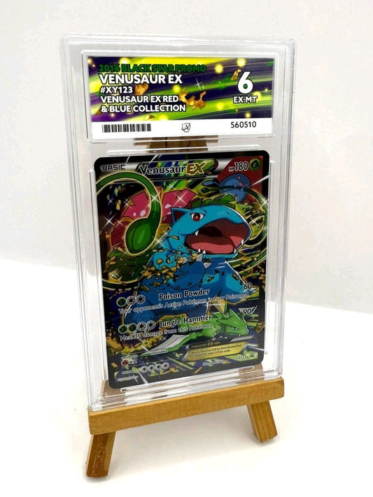 Venusaur EX XY123 Promo Red & Blue Collection Pokemon Full Art Card ACE 6 Graded