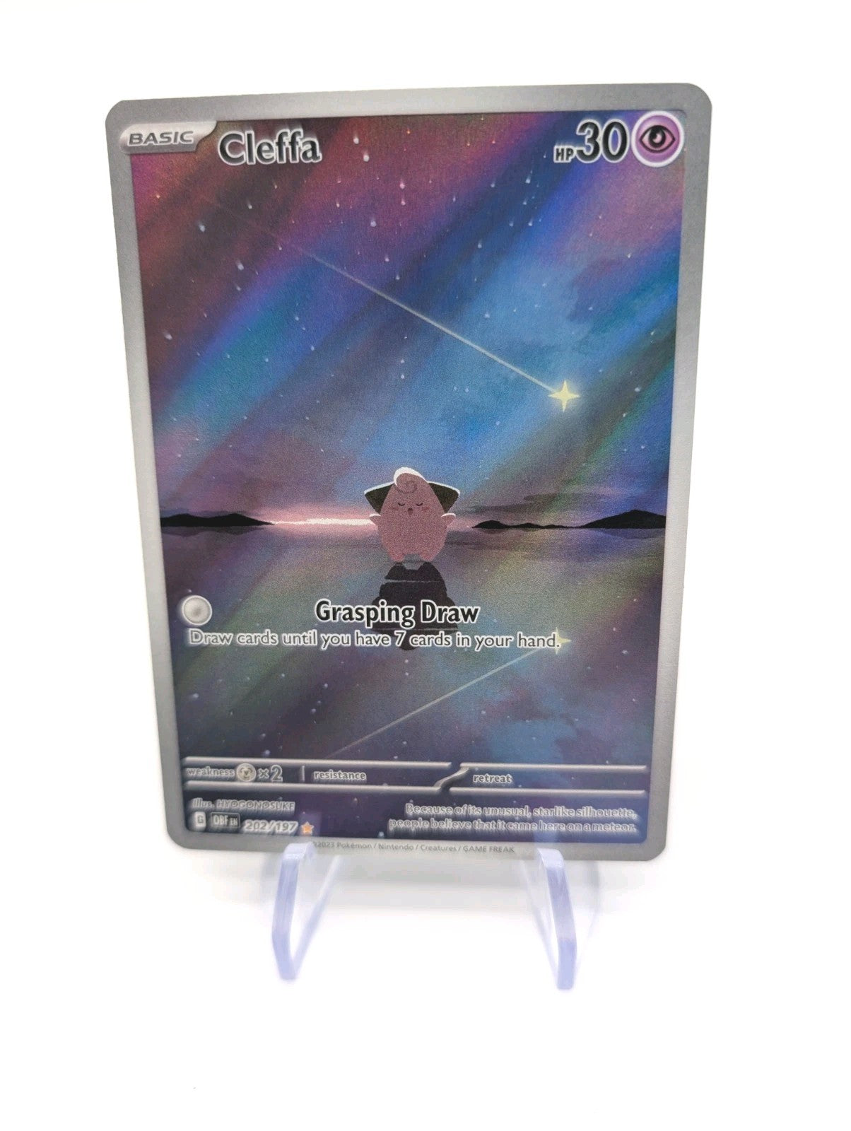 Cleffa - 202/197 Obsidian Flames Illustration Rare Pokémon TCG