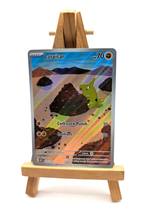 Pokemon Card Larvitar 203/197 Illustration Rare Obsidian Flames
