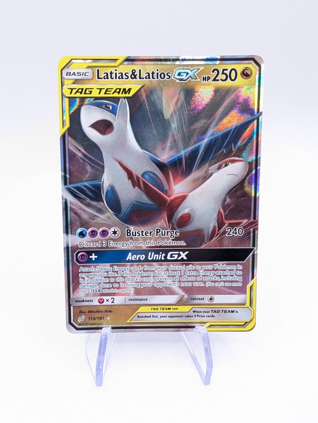 Latias & Latios GX 113/181 - Pokemon SM Tag Team Up Sun & Moon