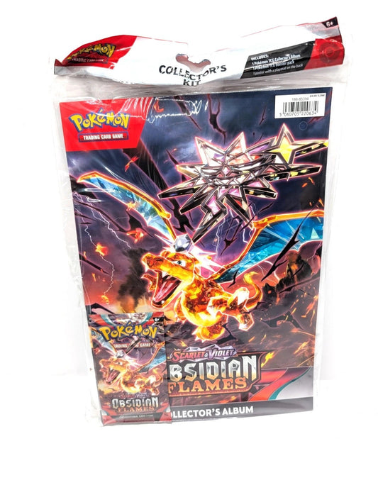 English Pokemon Obsidian Flames Collectors album and pack New and sealed