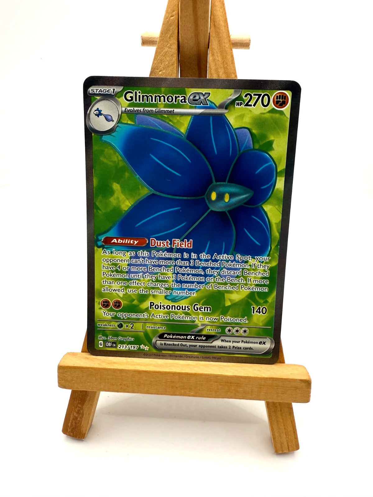 Glimmora EX 213/197 Scarlet & Violet Obsidian Flames Ultra Rare NM