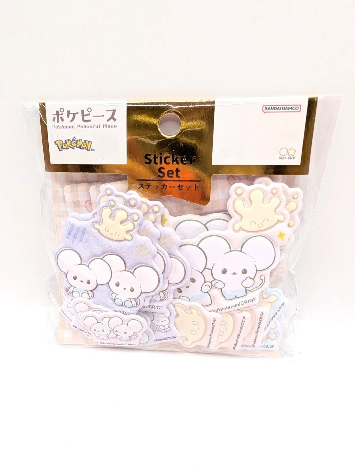 Pokemon Official Sticker Set Milcery x Maushold Design