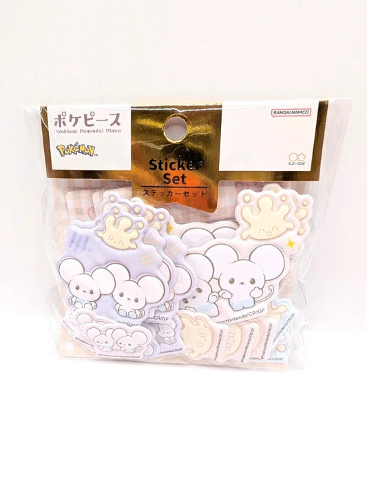 Pokemon Official Sticker Set Milcery x Maushold Design