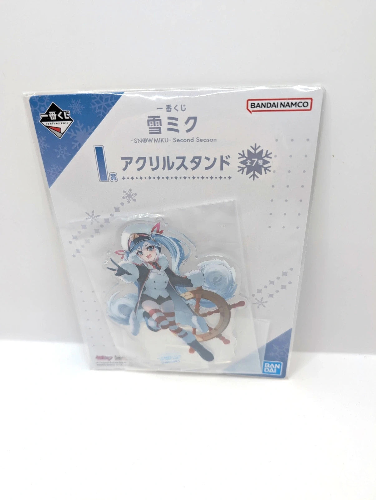 Hatsune Miku Snow Miku Season Two Acrylic Stand Figurine New Bandai Namco