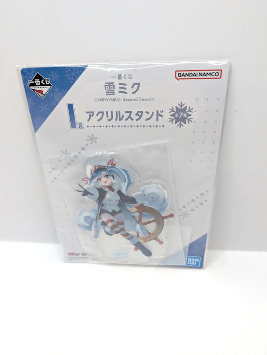 Hatsune Miku Snow Miku Season Two Acrylic Stand Figurine New Bandai Namco