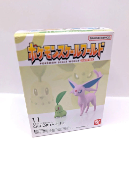 Bandai Namco Pokemon Chicorita & Espeon figurine New and sealed