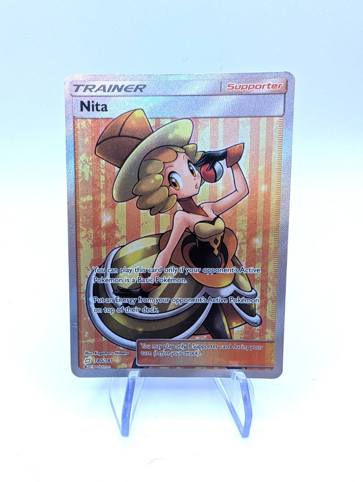 Pokémon TCG Nita Trainer Full Art Team Up 180/181 LP