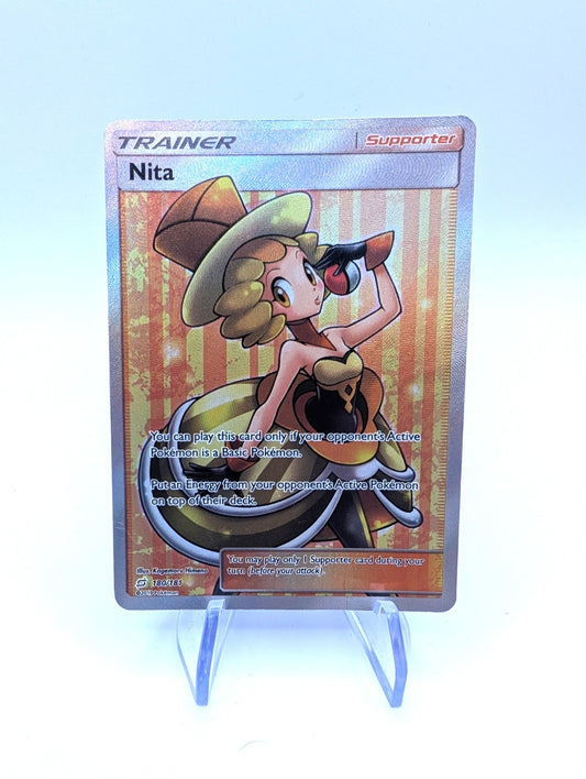 Pokémon TCG Nita Trainer Full Art Team Up 180/181 LP
