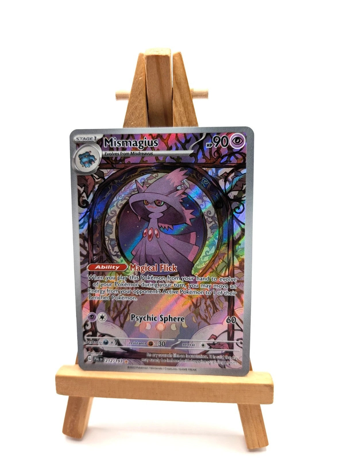 Mismagius Illustration Rare 212/193 Pokémon TCG Paldea Evolved