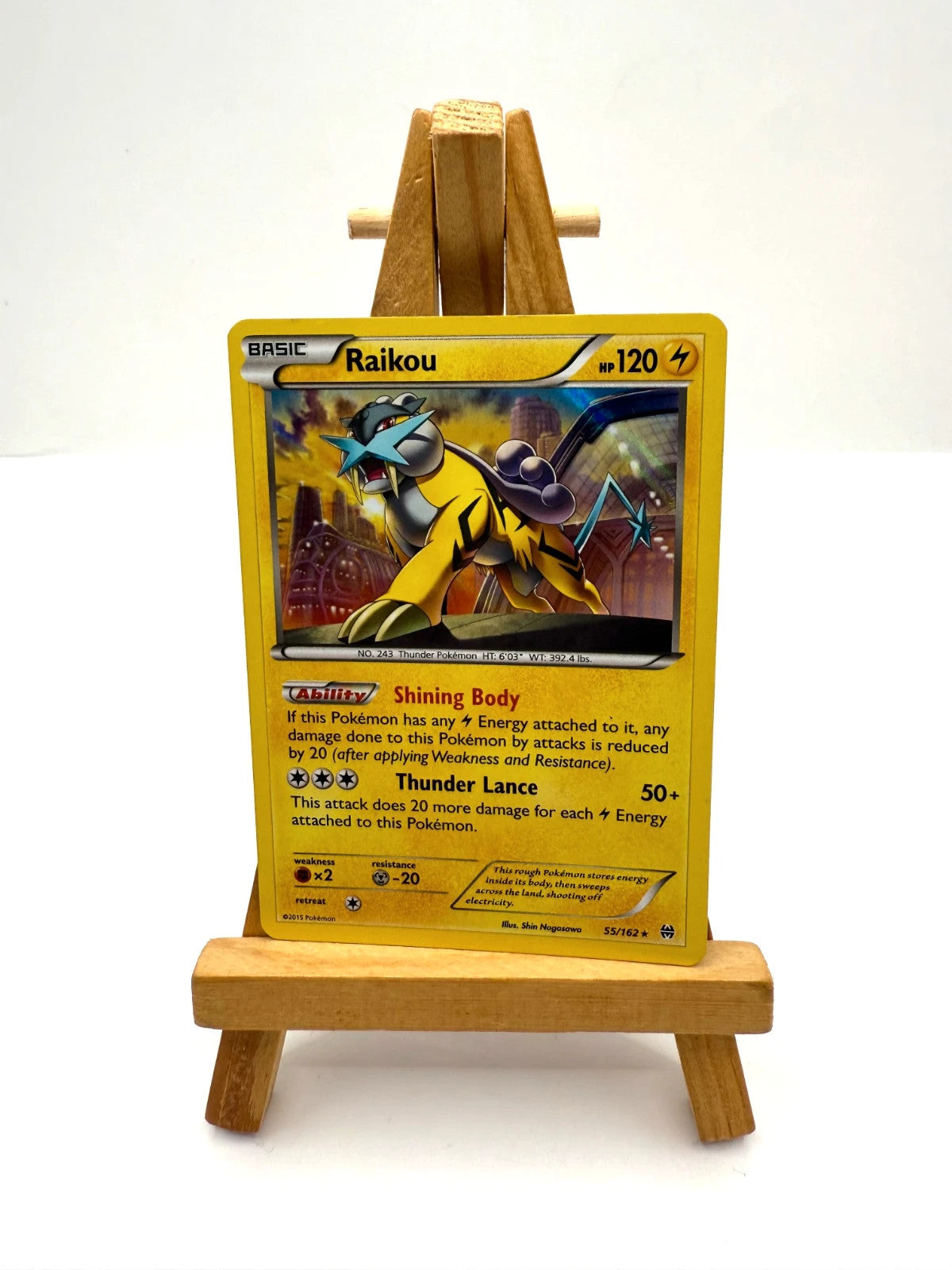 Raikou 55/162 XY Breakthrough Cosmo Holo MP