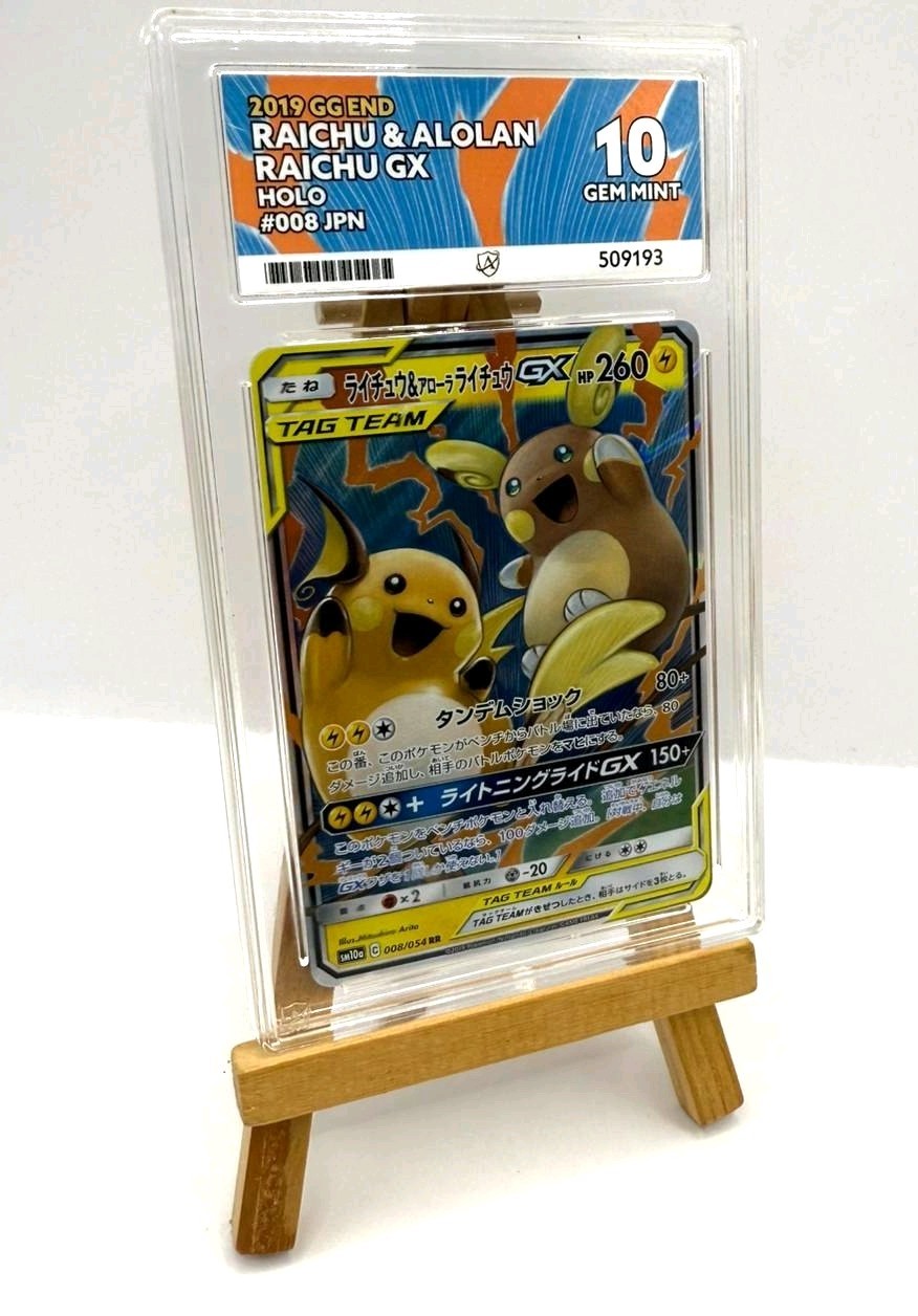 ACE 10 Pokemon TCG - 2019 GG End Raichu & Alolan Raichu GX Tag Team 008/054