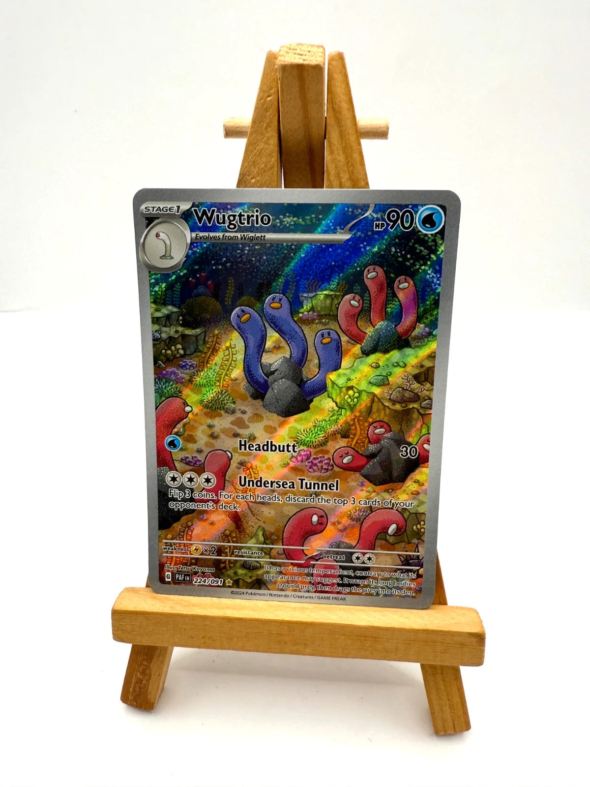 Wugtrio 224/091 AR - Paldean Fates NM