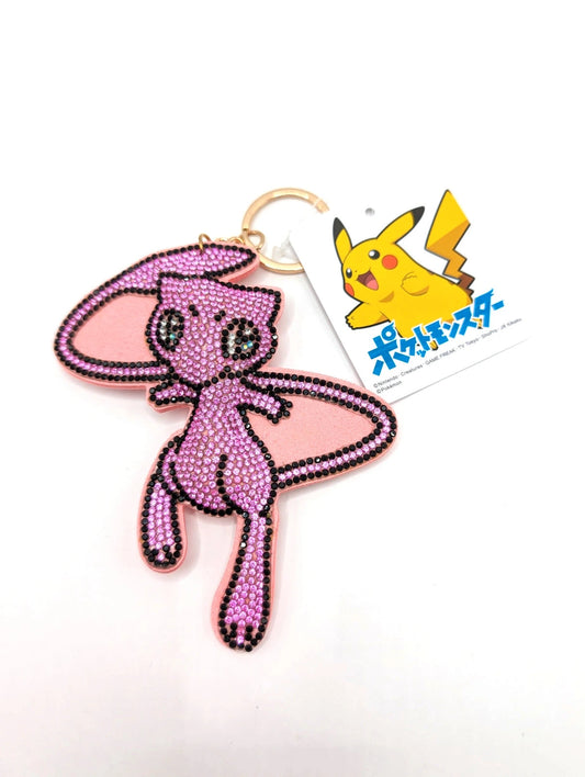 Japanese Exclusive Pokemon Mew Glitter Keyring New with tags