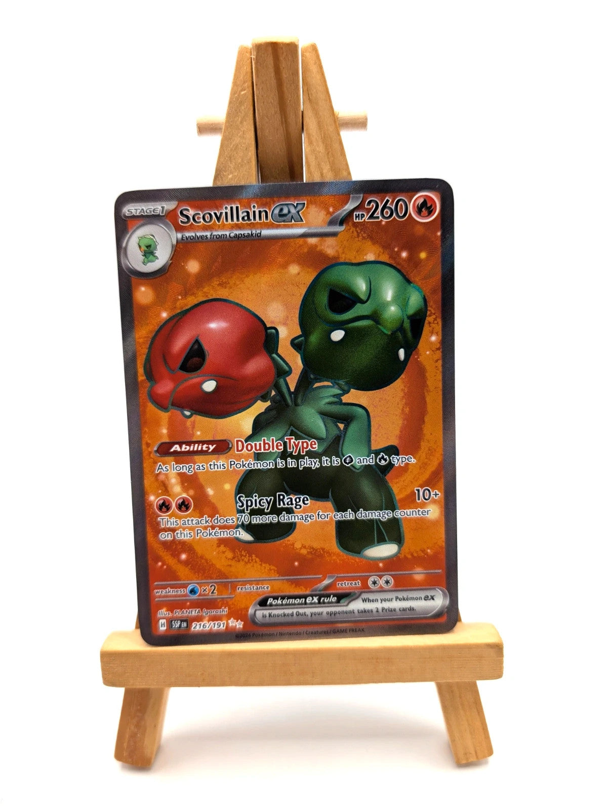 Pokemon - Scovillain ex - 216/191 - Surging Sparks - Holo - Ultra Rare