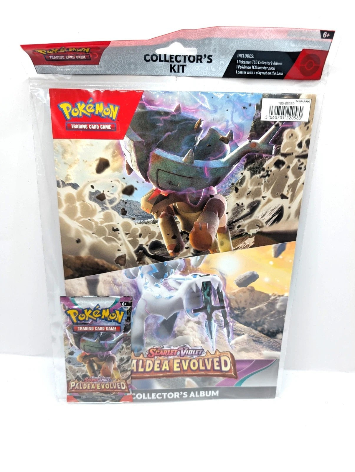 English Pokemon Paldean Evolved Collectors album and pack New and sealed