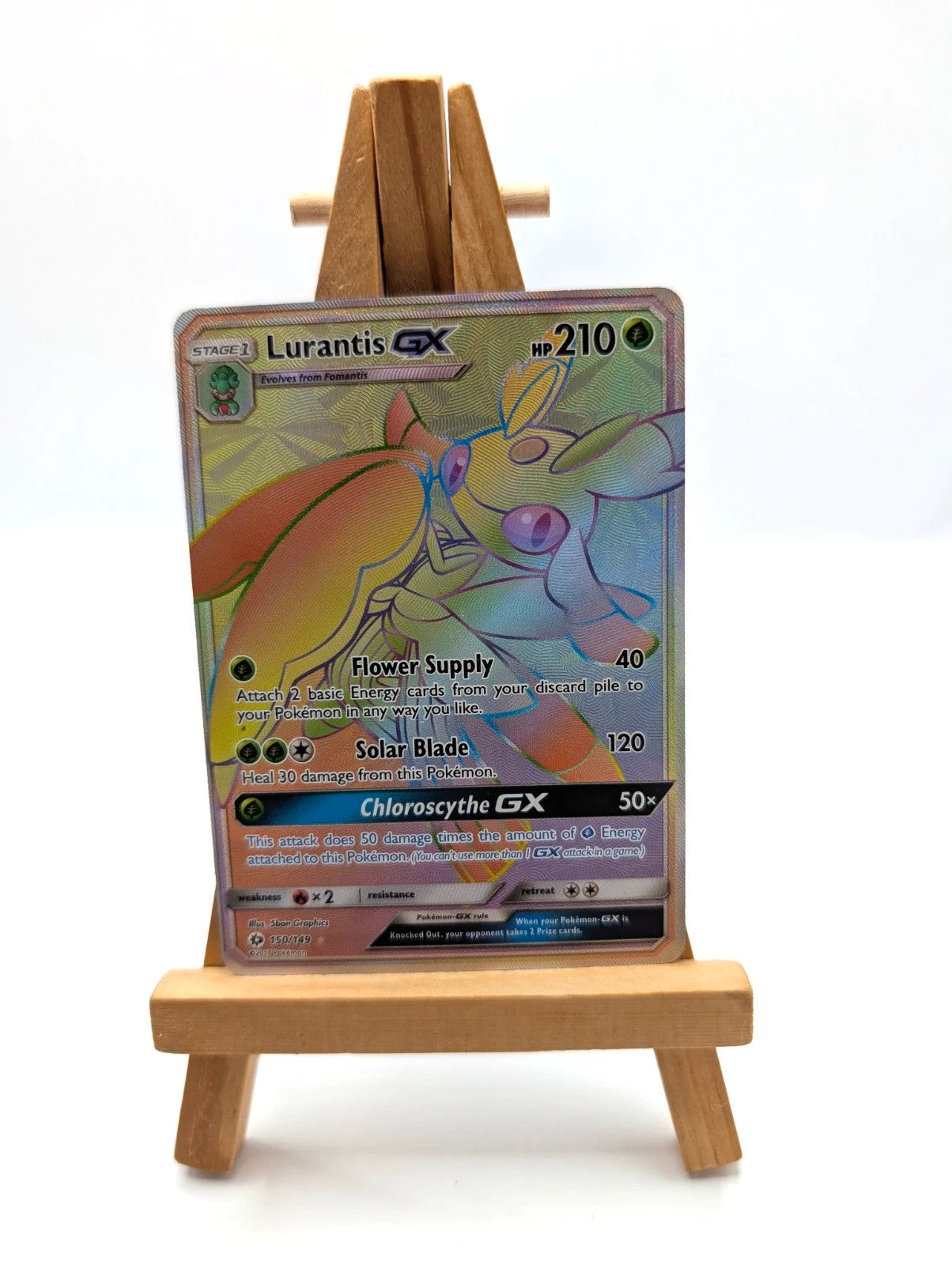 Lurantis GX (Secret) 150/149 Secret Rare SM Base Set Pokémon Card