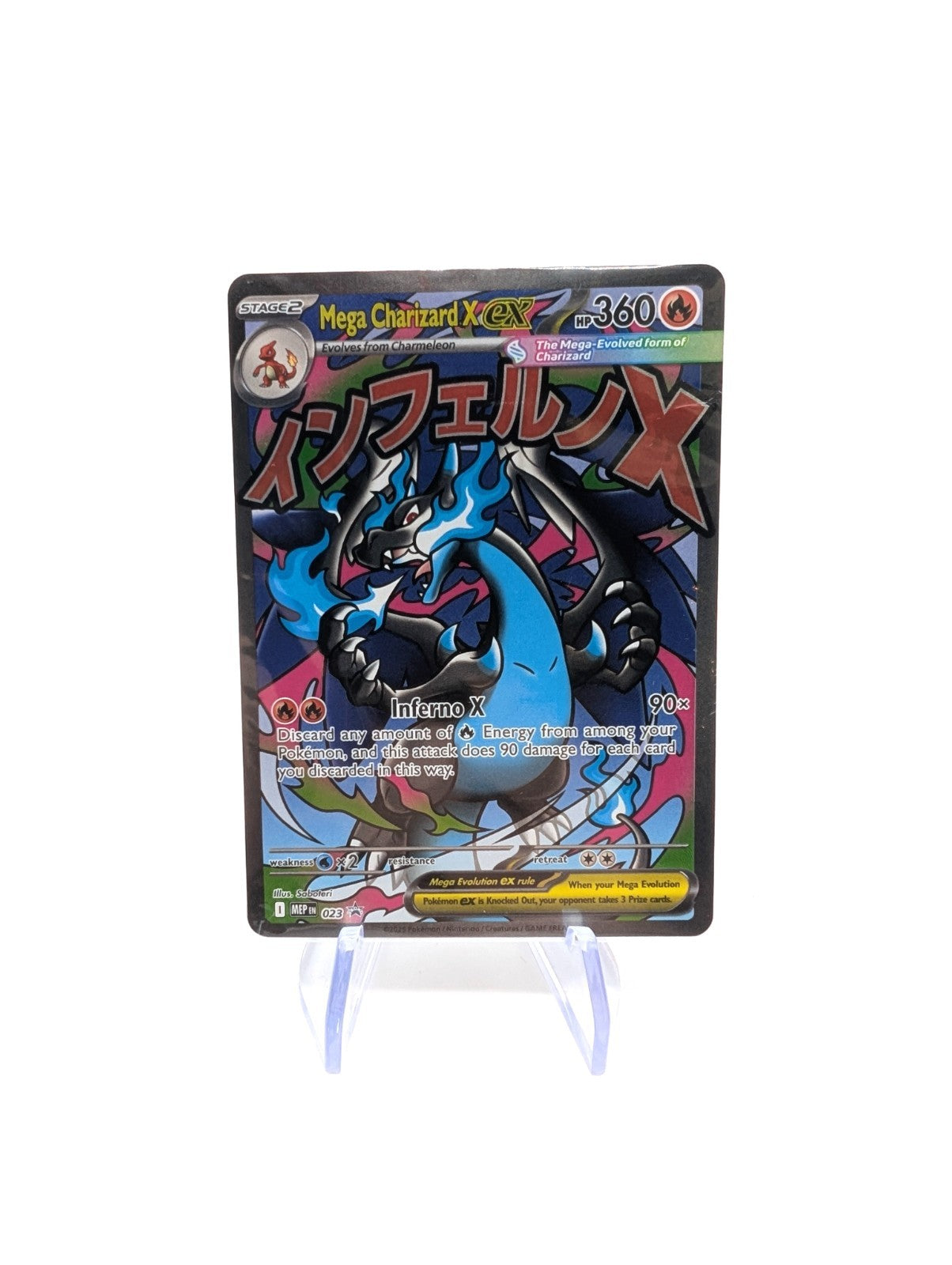 Pokémon TCG Mega Charizard X EX MEP 023 – UPC Promo – Sealed – NM