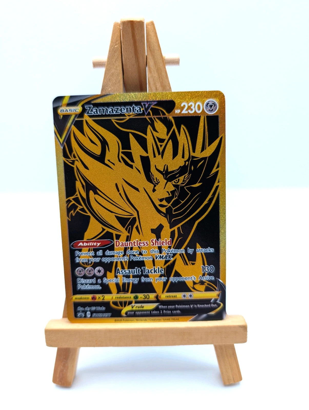 SWSH077 Zamazenta V Black Star Promo: Pokemon Trading Card Game Sword & Shield