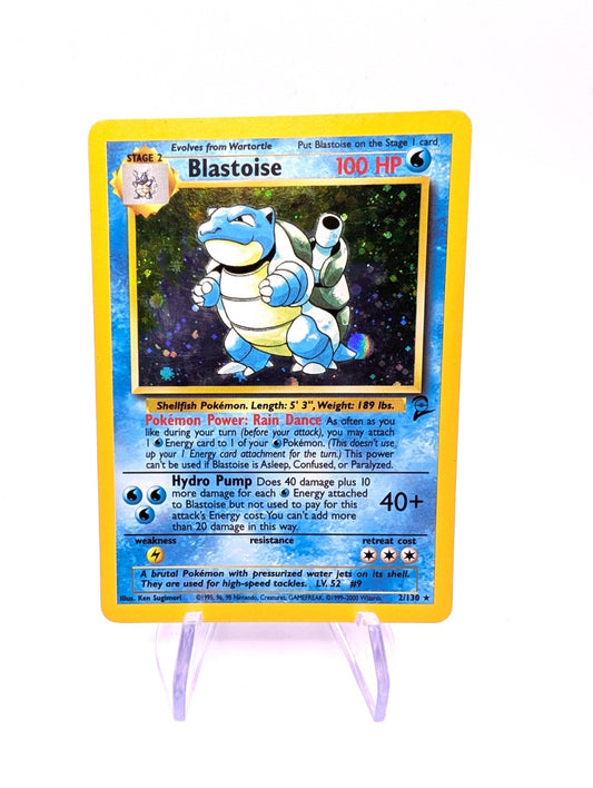 Blastoise Base Set 2 (2 /130)– Holo Card Pokemon TCG