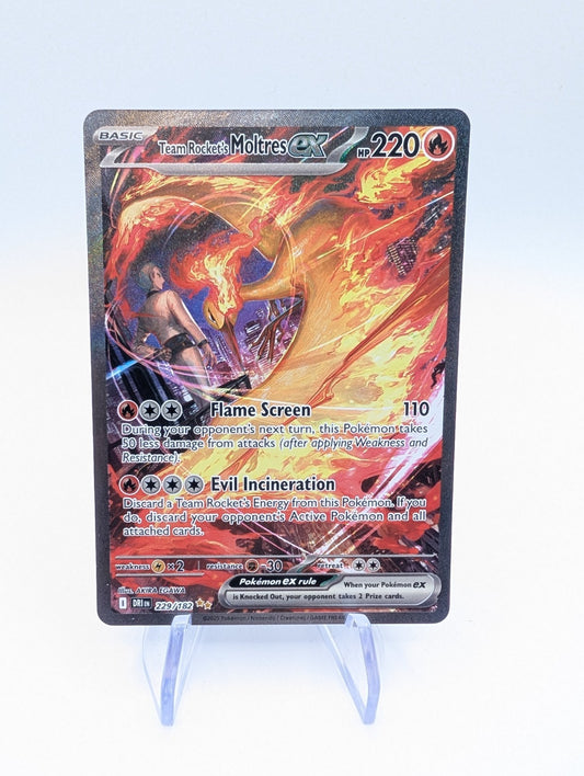 Team Rockets Moltres EX 229/182 Special Illustration Rare Pokemon Card