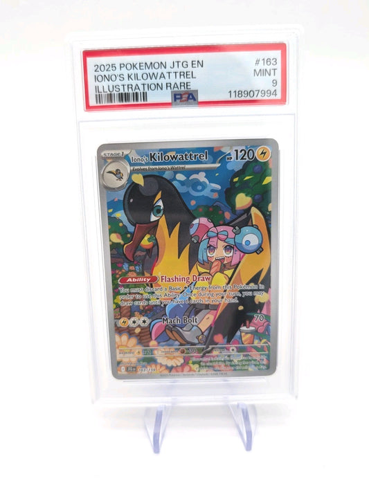 PSA 9 Iono's Kilowattrel 163/159 Pokemon TCG Illustration Rare Journey Together