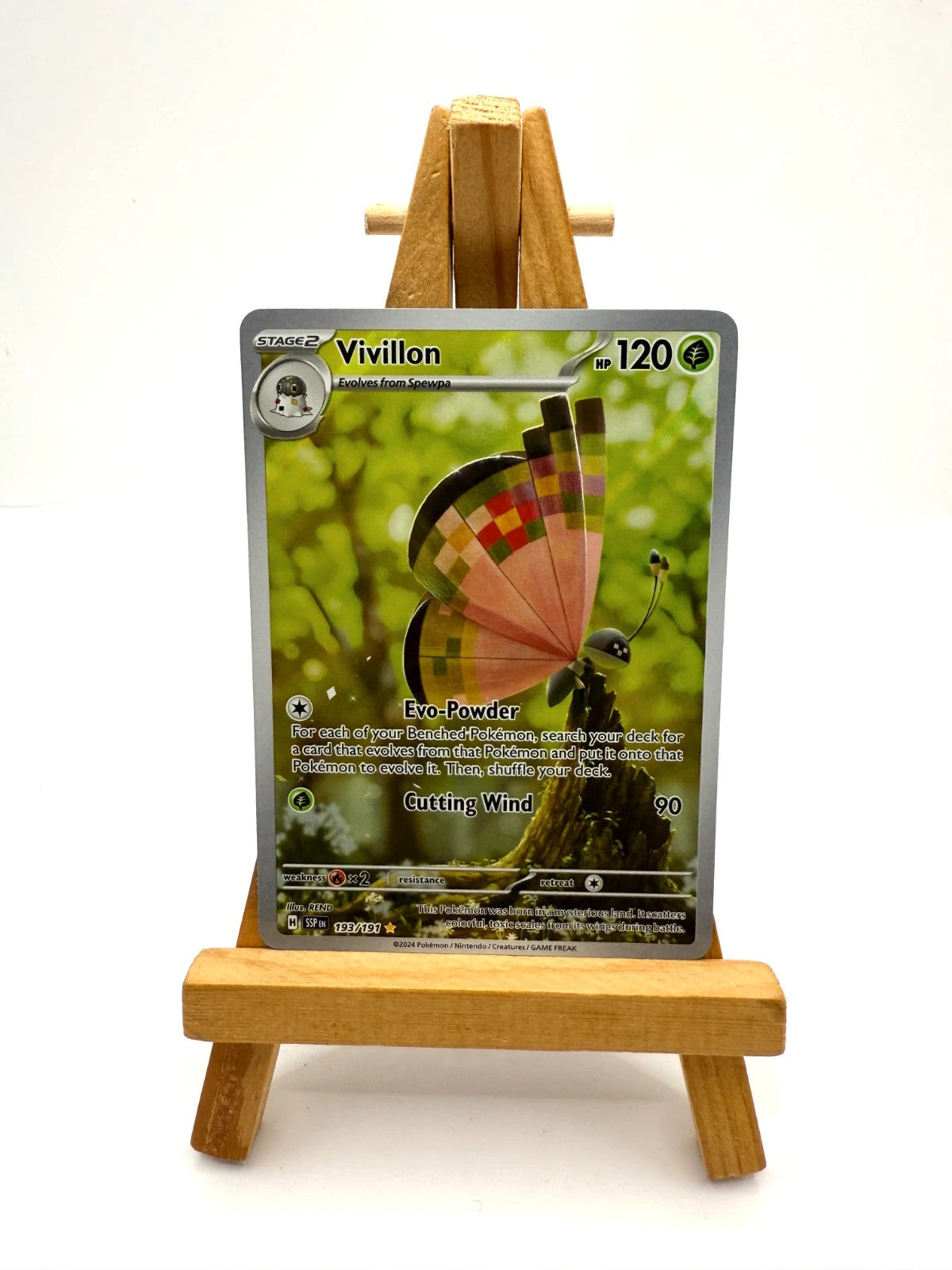 Vivillion 193/191 Pokémon TCG Surging Sparks - NM