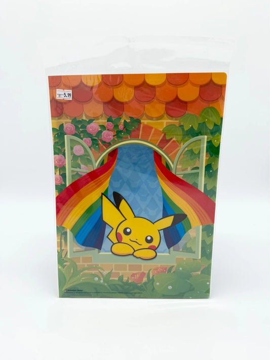 Pokemon Center JP Pikachu Window Design A4 Clear File Folder