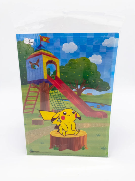 Pokemon Center JP Pikachu Park Design A4 Clear File Folder