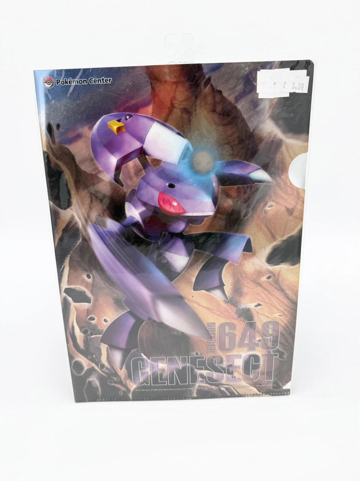 Pokemon Center JP Genesect Design A4 Clear File