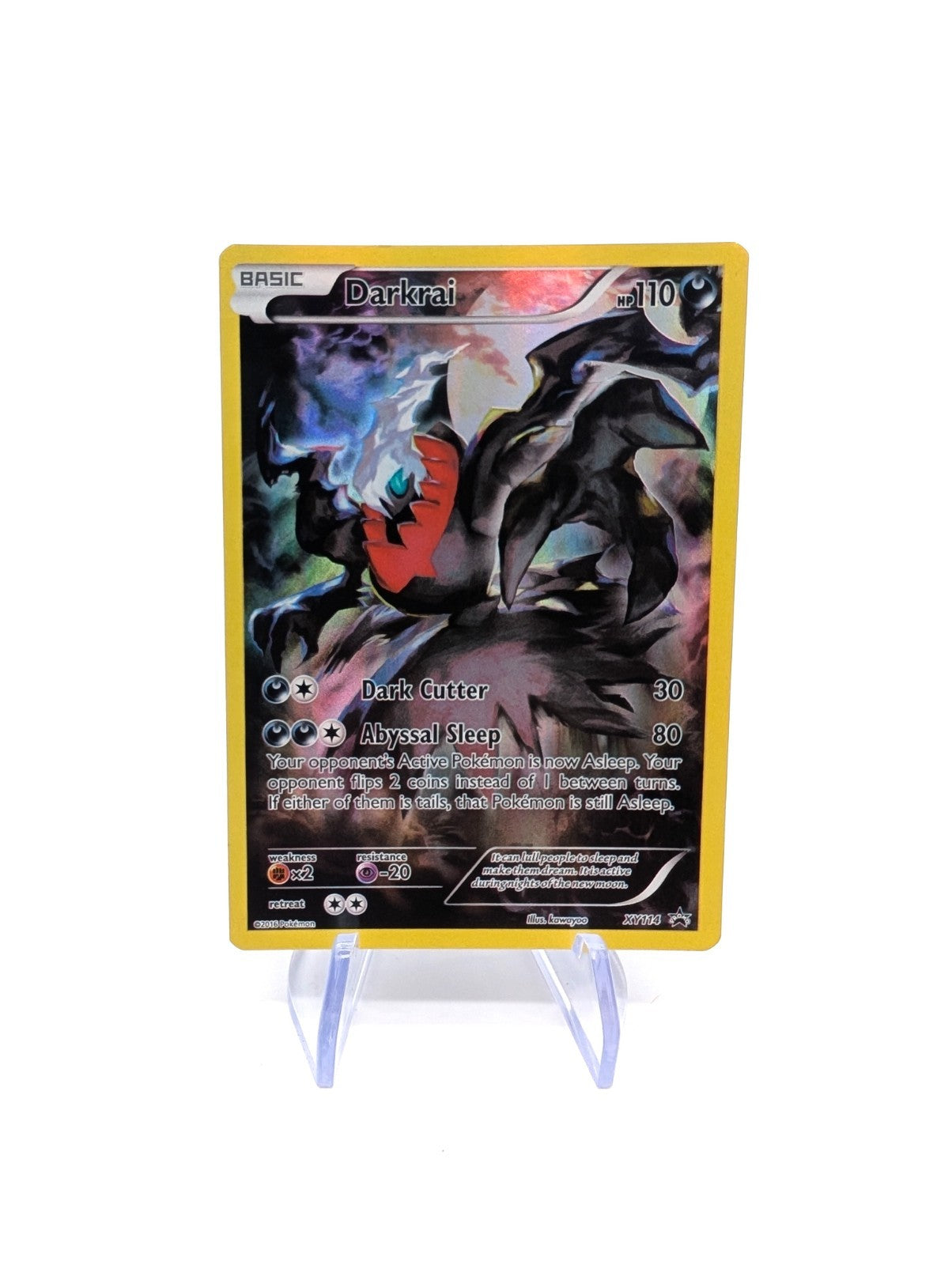 Darkrai XY114 Holo Black Star Promo Card Near Mint Condition NM