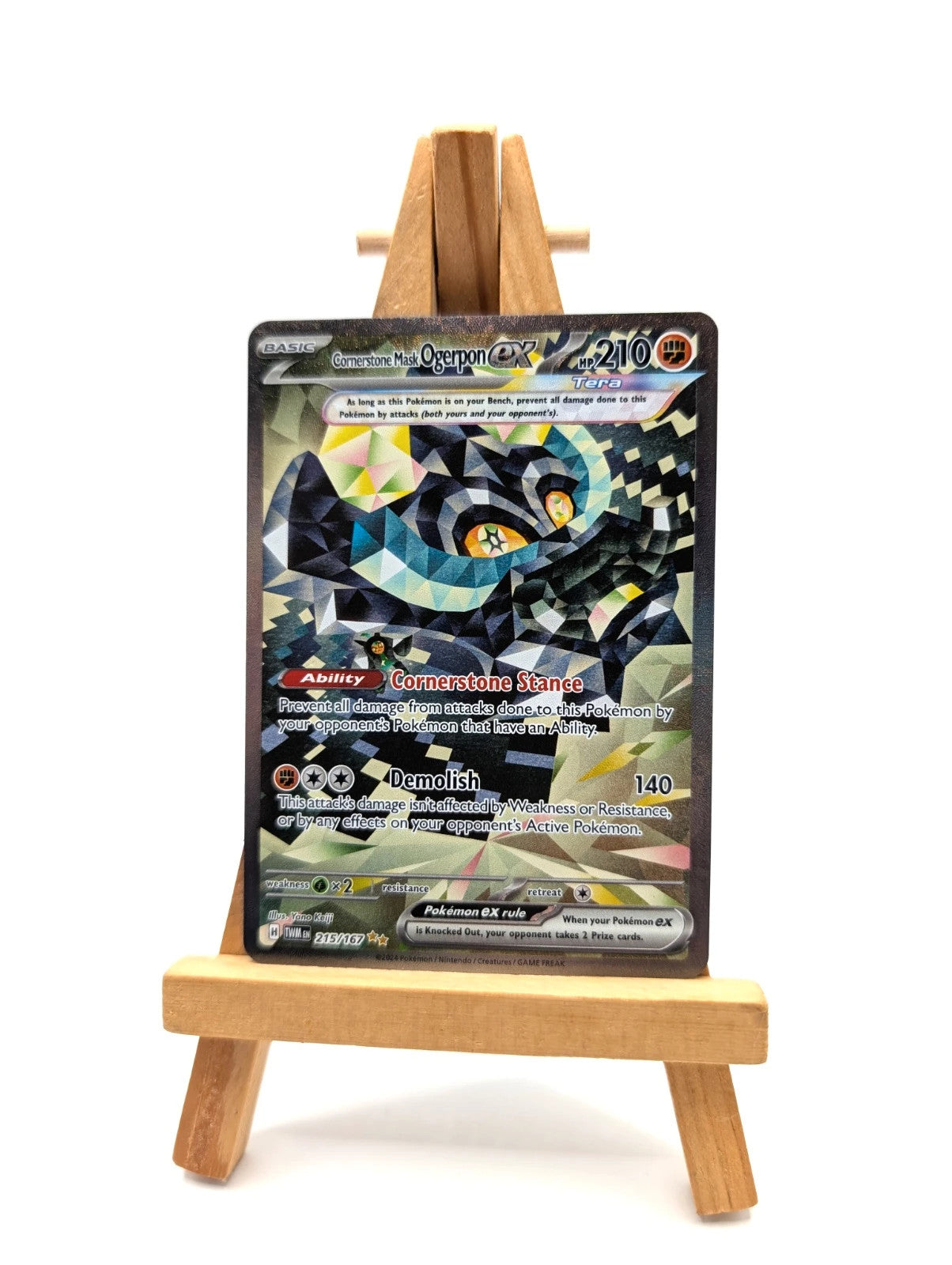 Cornerstone Mask Ogerpon ex | 215/167 | Twilight Masquerade | Mint