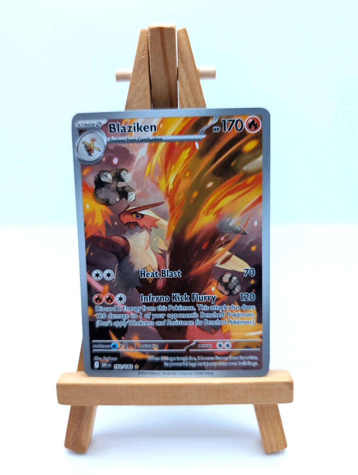 Pokémon TCG Blaziken 192/182 Destined Rivals Illustration Rare