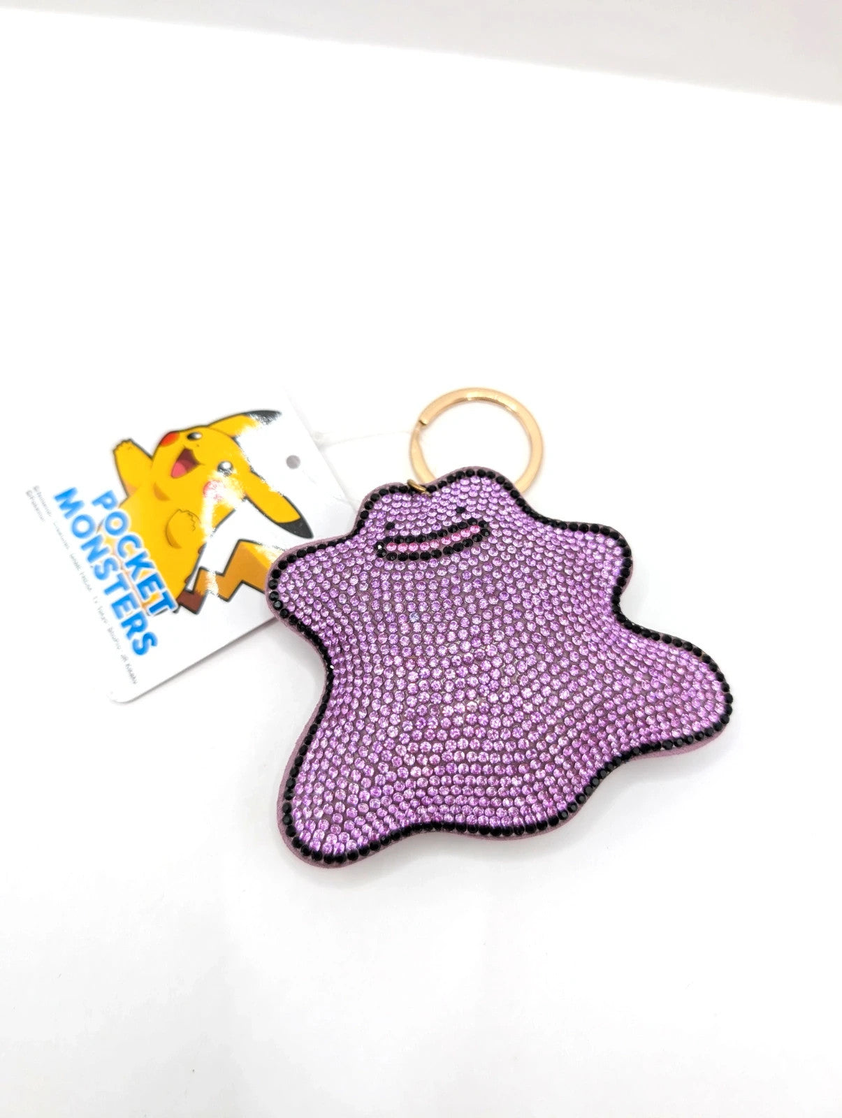Japanese Exclusive Pokemon Ditto Glitter Keyring New with tags
