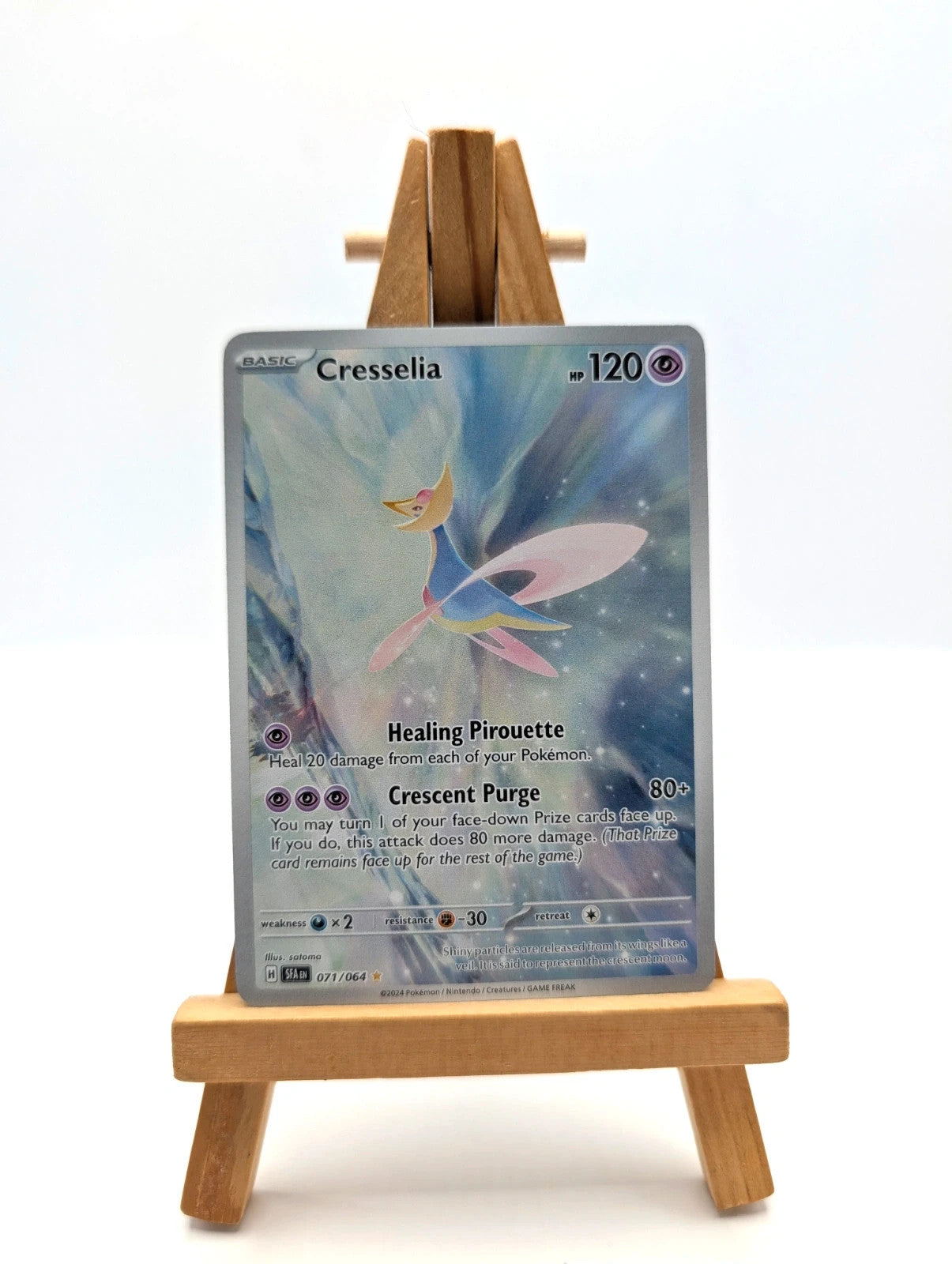 Pokemon TCG Scarlet & Violet Cresselia Illustration Card 071/064 Shrouded Fable