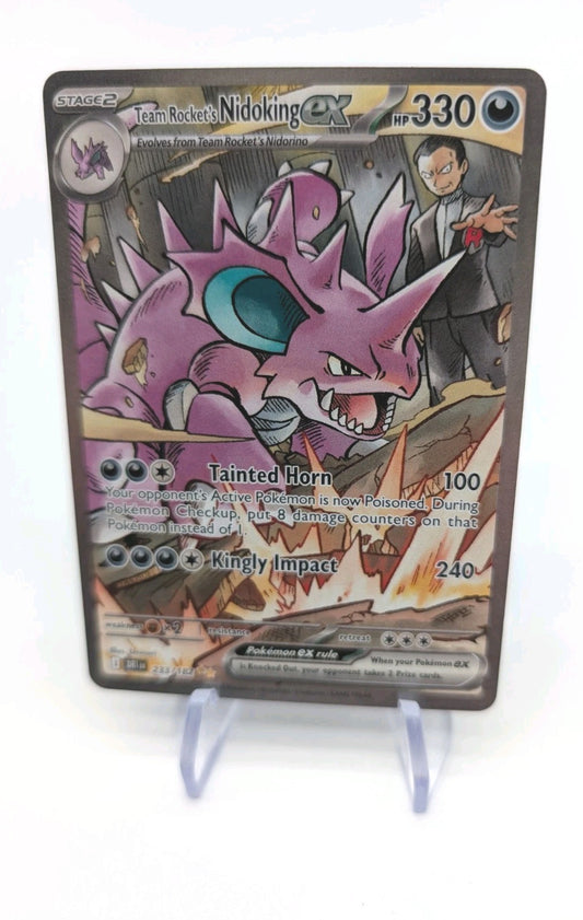 Pokemon TCG Team Rocket's Nidoking EX 233/182 SIR Destined Rivals