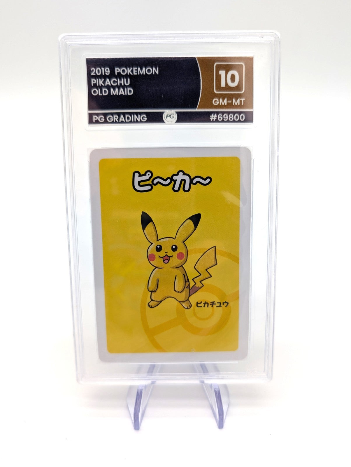 Pokemon PG Grade 10 Pikachu Old Maid Japanese Slab